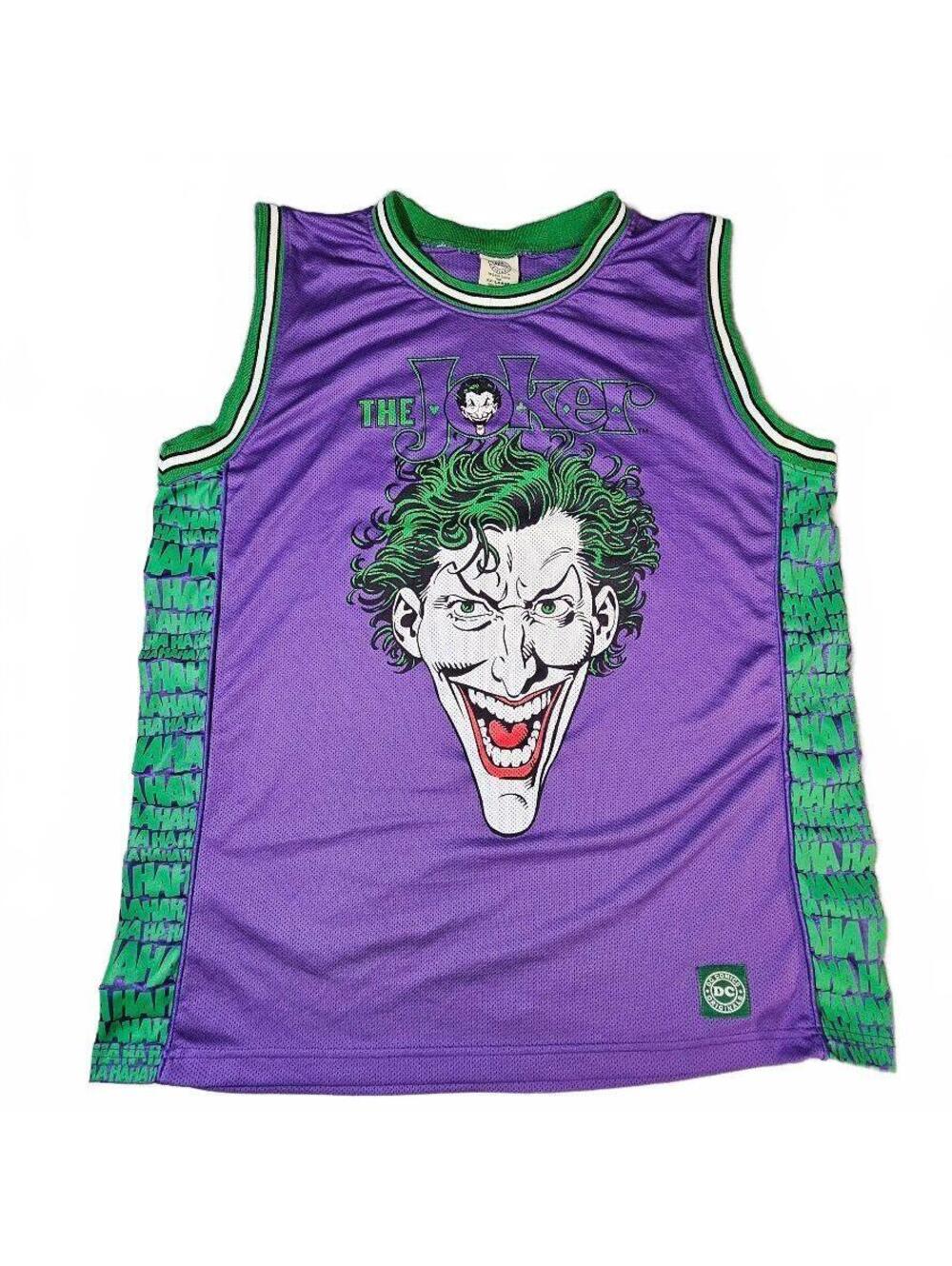 Vintage Joker Basketball Jersey XX-Large Purple Green DC Comics